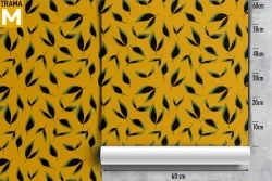 Modern Nature Leaves Wallpaper