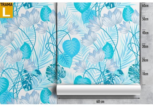 Blue tropical leaves nature wallpaper. 2