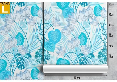 Blue tropical leaves nature wallpaper. 2