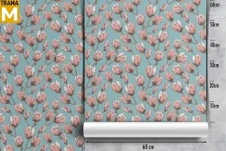 Modern Nature Flowers Wallpaper