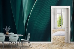 Carta da Parati foglie verdi dettaglio natura