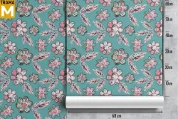 Modern Flowers Wallpaper Stylized Nature