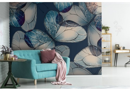 Nature wallpaper butterflies modern design.