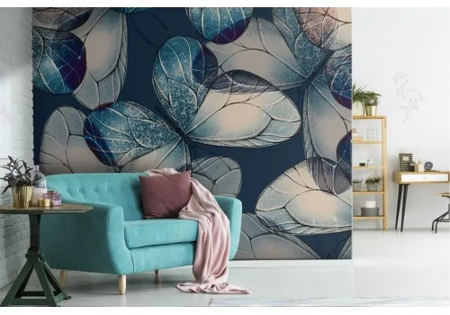 Nature wallpaper with modern butterfly design.