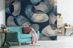 Nature wallpaper butterflies modern design.