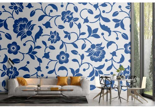 Vintage floral wallpaper stylized nature.