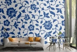 Vintage floral wallpaper stylized nature.