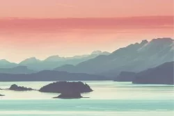 Wallpaper Landscapes and Nature Design and Styles Rivers Waterfalls Lakes Mountain Modern