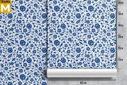 Stylized Vintage Nature Flowers Wallpaper