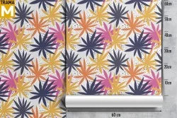 Tropical Stylized Leaves Wallpaper