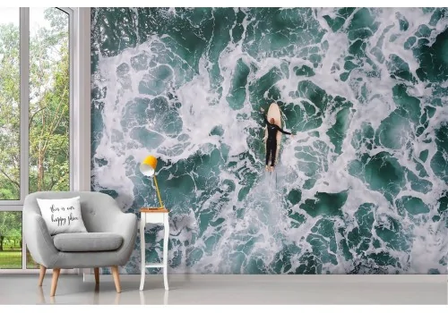 Surfer ocean wave wallpaper 2