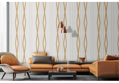 Vintage geometric lines wallpaper decoration.