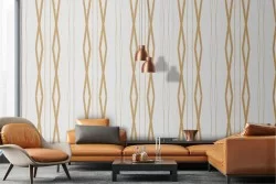 Vintage geometric lines wallpaper decoration.