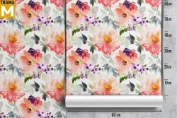 Modern Nature Flowers Wallpaper