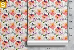 Wallpaper Design and Styles Flora and Fauna Modern Flowers Nature