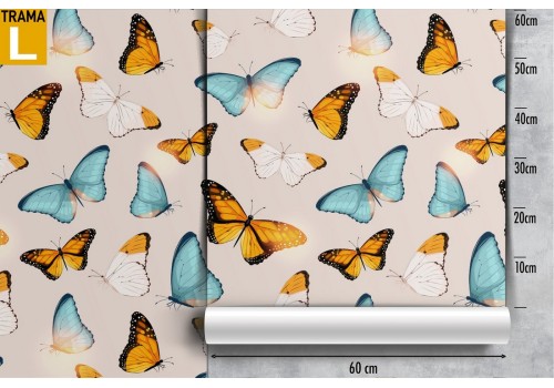 Modern nature animal butterflies wallpaper. 2