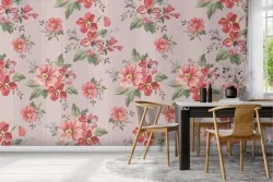 Vintage nature flowers roses wallpaper.