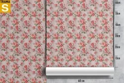 Carta da Parati Design e Stili Flora e Fauna Fiori Natura Vintage