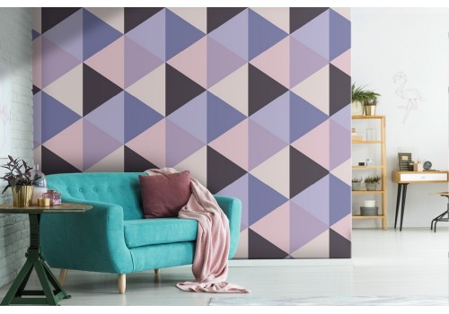 Modern pop geometric wallpaper decoration.