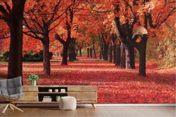 Carta da Parati Foglie e Fiori Foreste e Alberi