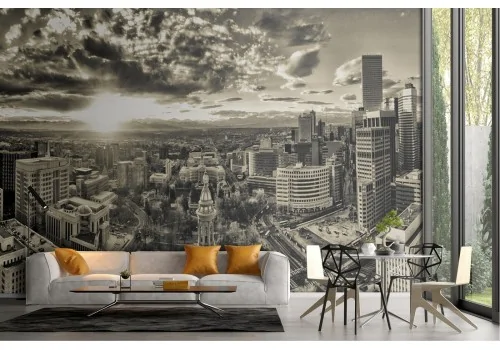 Wallpaper city skyline metropolis