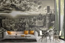 Wallpaper city skyline metropolis