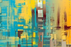 Abstract painted wallpaper modern design.