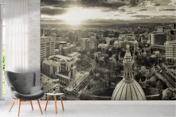 Carta da Parati città skyline metropoli