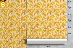 Wallpaper Design and Styles Flora and Fauna Modern Nature Leaves