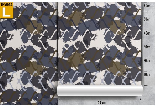 Wallpaper with modern abstract wave decoration. 2