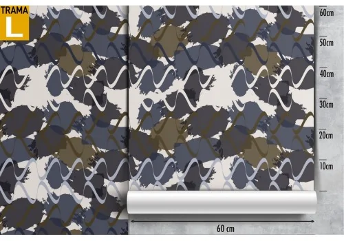 Wallpaper with modern abstract wave decoration. 2