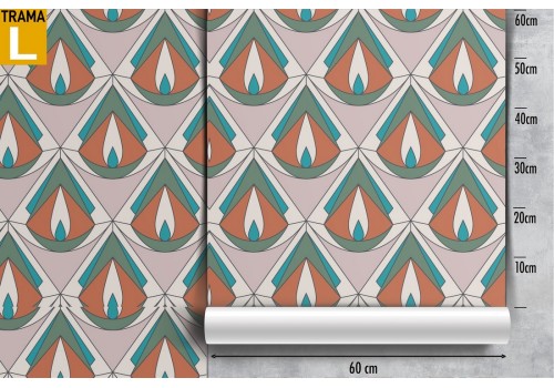 Abstract vintage geometric wallpaper decoration. 2