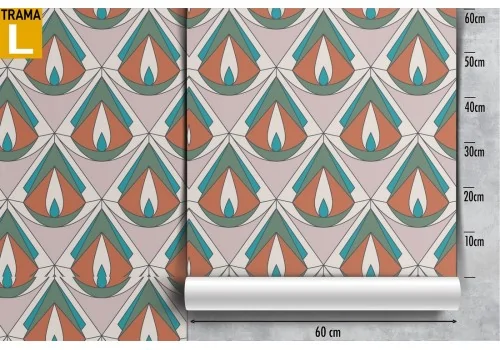 Abstract vintage geometric wallpaper decoration. 2