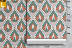 Abstract vintage geometric wallpaper decoration.