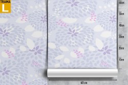 Wallpaper with stylized flowers and leaves nature.