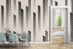 Carta da Parati decorazione righe moderne astratte.