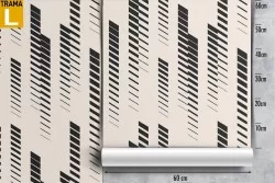 Carta da Parati decorazione righe moderne astratte.