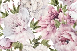 Carta da Parati Design e Stili Flora e Fauna Fiori Natura Vintage