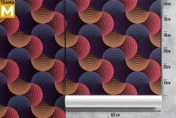 Vintage Abstract Wallpaper Stripes and Waves