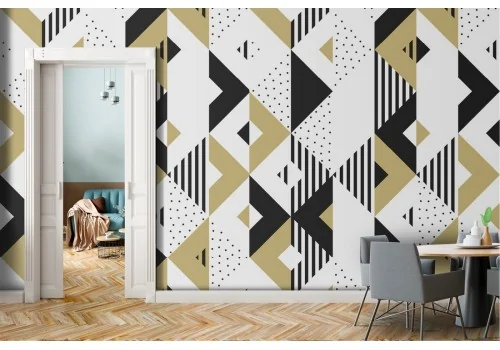 Geometric stripe modern wallpaper decoration.