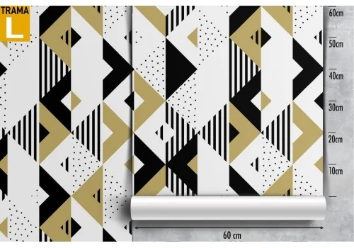 Geometric striped modern wallpaper decoration. 2