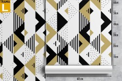 Geometric striped modern wallpaper decoration.