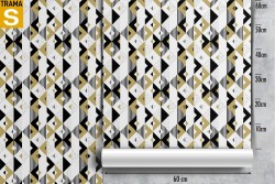 Wallpaper Design and Styles Modern Geometric Stripes and Waves