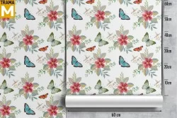 Wallpaper Animals Flowers Nature Vintage