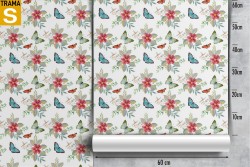 Flora and Fauna Wallpaper Design and Animal Styles Flowers Nature Vintage
