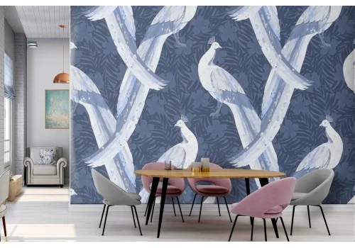 Peacocks nature animals abstract wallpaper.