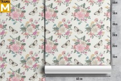 Vintage Nature Flowers Wallpaper