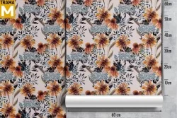 Vintage Nature Flowers Wallpaper