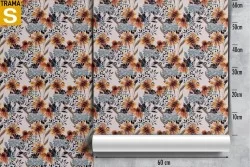Carta da Parati Design e Stili Flora e Fauna Fiori Natura Vintage