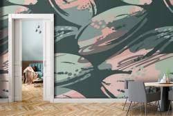 Carta da Parati fiori tropicali natura astratta moderna.